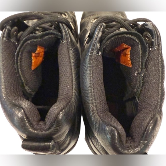 Harley-Davidson Tyler Moto Boots Women’s Black Leather Laces Logo Size 8.5 - Picture 8 of 10